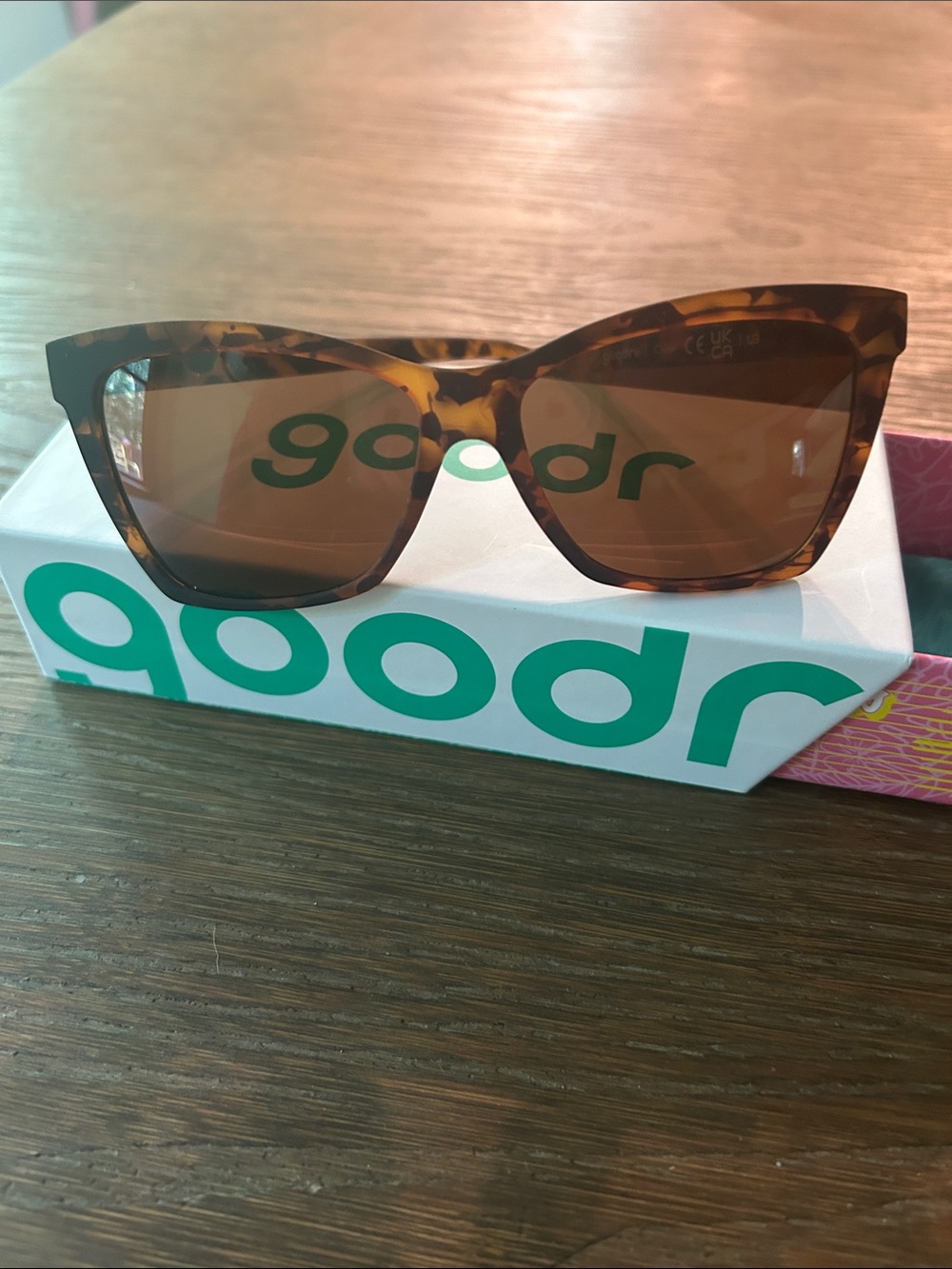 goodr Tortoiseshell Pop G Sunglasses - Brown Lenses